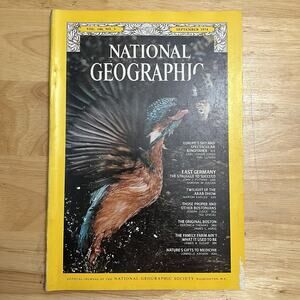 Vintage National Geographic Magazine September 1974 Kingfisher Germany Boston